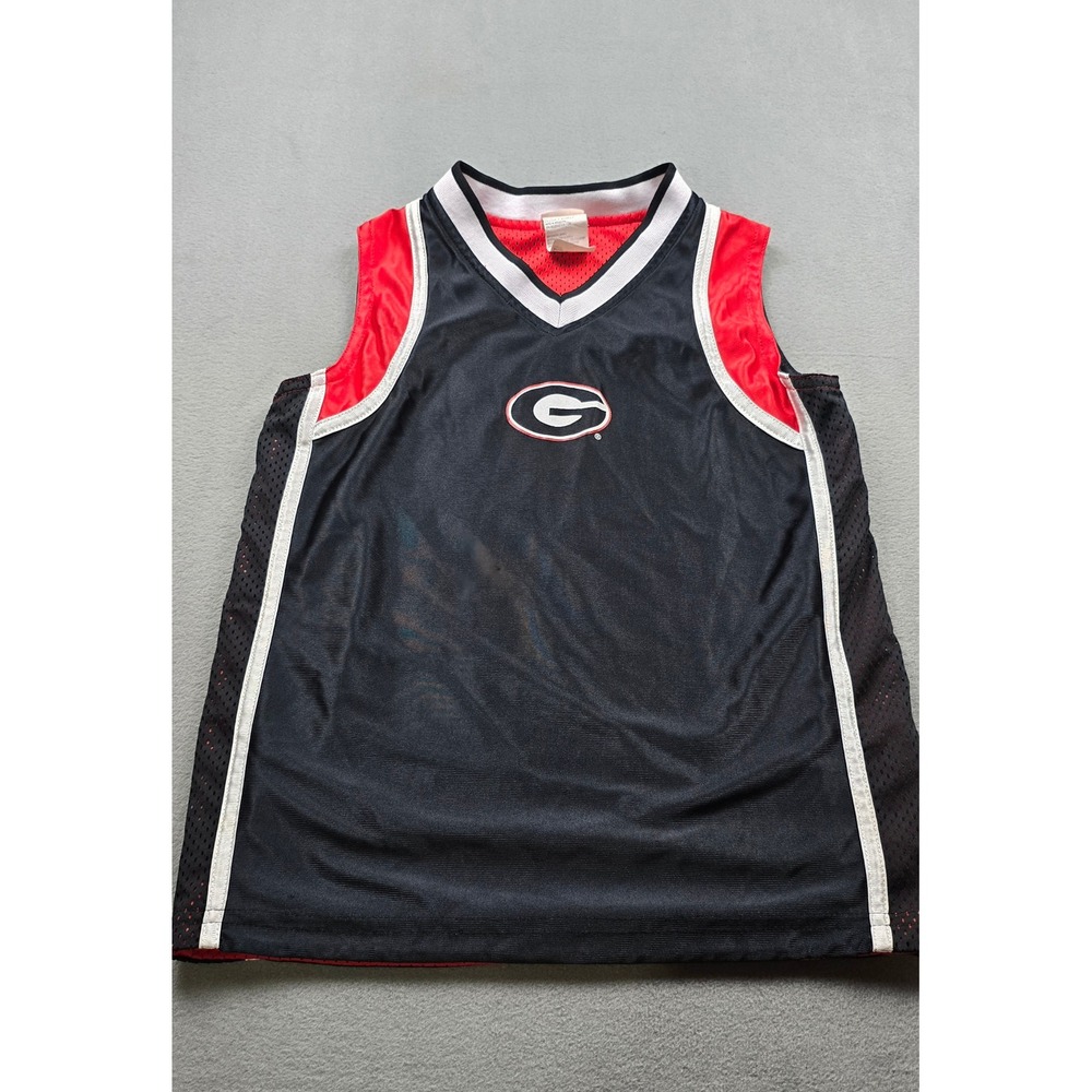 Starter Georgia Bulldogs Reversible Basketball Jersey Kids Small 8/10 Black Red